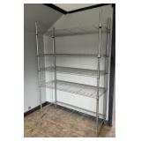 METAL SHELVING RACK 72.5" X 47" X 18"