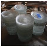 CLEAR GLASS SALAD/DESERT PLATES 7.5"