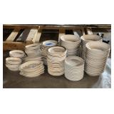 DC USA STONE WARE DISHES, SAUCERS/PLATES,