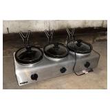 BELLA TRIPLE SLOW COOKER AND BUFFET SERVER