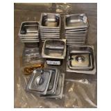 STAINLESS STEEL FOOD PREP/STORAGE BINS & LIDS