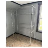 METAL SHELVING RACK 72.5" X 47" X 18"