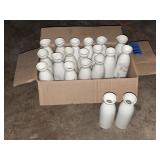(19) CREAM COLORED CAMEO DISPENSERS 7"