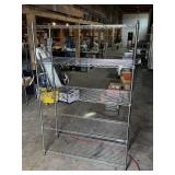 METAL SHELVING RACK 72.5" X 47" X 18"