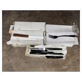 BOXES OF NEW/UNUSED RESTAURANT STYLE SILVERWARE