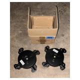 LANCASTER CAST IRON TABLE BASE 10" SPIDER (2 PCS)