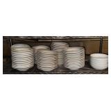 SHELF CONTENTS: SYSCOWARE DINNER PLATES 9" &