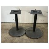 (2) LARGER BASED TABLE BOTTOMS