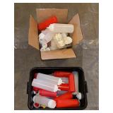 PLASTIC CONDIMENT BOTTLES, KETCHUP BOTTLES, LIDS