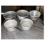 (5) THUNDERGROUP & UNMARKED ALUMINUM POTS
