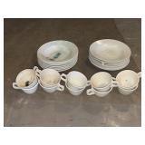 ULTIMA CHINA MUGS & SYRACUSE SAUCER PLATES 6.5"