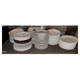 SHELF CONTENTS: MOSTLY CREAM DINNER PLATES