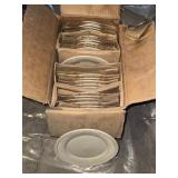 CREAM DINNER PLATES 9.5"
