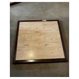 (1) 40" X 41" WOOD & BEIGE SQUARE TABLE TOP
