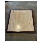 (1) 40" X 41" WOOD & BEIGE SQUARE TABLE TOP
