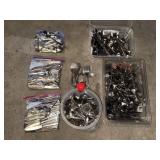 SILVERWARE IN PLASTIC BINS