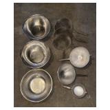 (3) LARGER COLANDERS & HANDLED STRAINERS