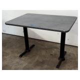 RECTANGLE TABLE 42" X 30" X 29.5" DOUBLE BASE