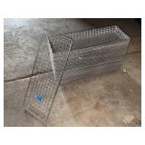 METAL WIRE BASKETS/SHELVES APPROX 26.5" X 10.5"