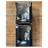 (2) 1995 STAR WARS ELECTRONIC TALKING BANKS