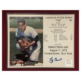 LAWRENCE PETER "YOGI" BERRA WITH COA (CARDSTOCK)