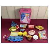 MATTEL 1977 FASHION DOLL TRUNK W/ PLASTIC & BLOW