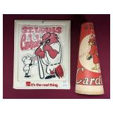 ST. LOUIS CARDINALS PAPER MEGAPHONE & COCA COLA