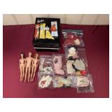 1961 MATTEL BARBIE CASE WITH BARBIE & KEN DOLLS,