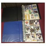 (2) MIXED BINDERS OF HOCKEY, BASEBALL, FOOTBALL,