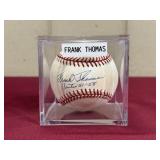 FRANK THOMAS SIGNED BALL IN CASE