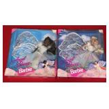 (2) MATTEL BARBIE DOLLS: ANGEL PRINCESS