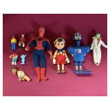 1978 MEGO CORP SPIDERMAN, 1975 FOOTBALL PLAYER,