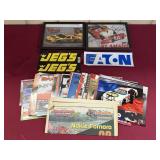 SIGNED BOJANGLES & GARY ST. AMANT RACING PICTURES