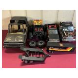 TONKA TRUCKS (SOME ARE BROKE) AND ADDITIONAL