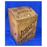 WOODEN JERSEY COFFEE BOX