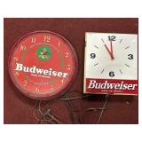 BUDWEISER KING OF BEERS CIRCULAR CLOCK (PARTS)