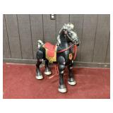 VINTAGE MOBO BLACK BRONCO RIDE-ON HOBBY HORSE