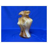 MURANO STYLE ART GLASS TORSO VASE (12" TALL)