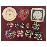 HAND-MADE VINTAGE BUTTON DISPLAYS: JOHNSTOWN FLOOD