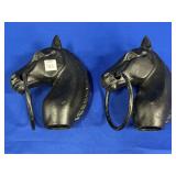 CAST IRON HORSE POST COVERS/TOPPERS APPROX 8.5"