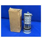 MINERS FLAME SAFETY LAMP WITH ORIGINAL BOX