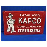 KAPCO LAWN AND GARDEN FERTILIZERS TIN SIGN