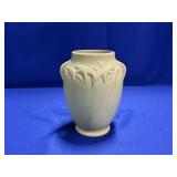 GREEN MCCOY POTTERY MADE IN USA VASE APPROX 8" X 4