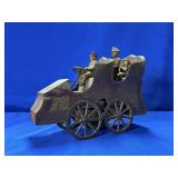 ANTIQUE D.P. CLARK TIN AND WOOD FRICTION CAR