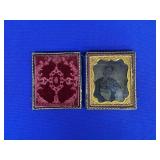 DAGUERREOTYPE WOMAN PORTRAIT IN BLACK CASE