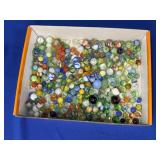 GLASS MARBLES & SHOOTERS (LOTS OF CATS EYE)