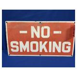 NO SMOKING METAL SIGN MARKED READY MADE SIGN CO,NY