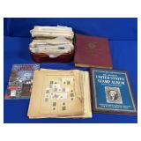 POSTCARDS, OLD STAMPS, BUGS BUNNY COMIC BOOK,