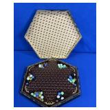 VINTAGE CHINESE CHECKERS WITH DRAGON CASE