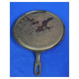 9" FLAT CAST IRON SKILLET MARKED 1059